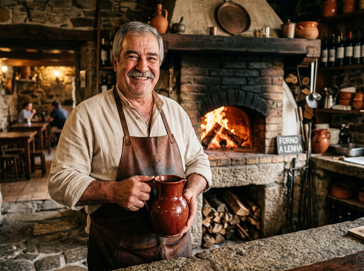 Senhor Joaquim no Forno a Lenha da Tasca